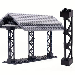 4pcs Small Building Block Compatible With 58827 Parts, Train Track Support