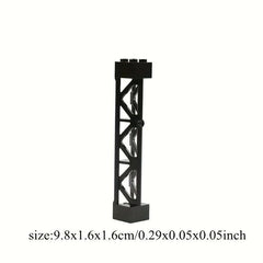 4pcs Small Building Block Compatible With 58827 Parts, Train Track Support