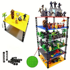 4pcs Small Building Block Compatible With 58827 Parts, Train Track Support