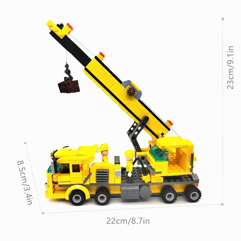 693pcs 8 IN 3 City Construction Truck Transformations Building Blocks for Boys