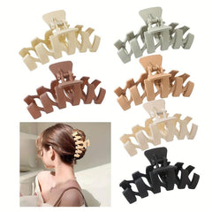 Solid Black Shark Large Hair Clip Claw for Girls