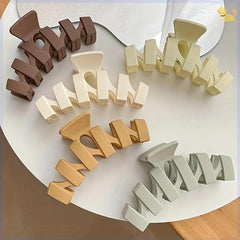 Solid Black Shark Large Hair Clip Claw for Girls