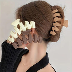 Solid Black Shark Large Hair Clip Claw for Girls