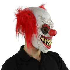Men's Halloween Scary Clown Joker Mask Costume Party Latex Mask