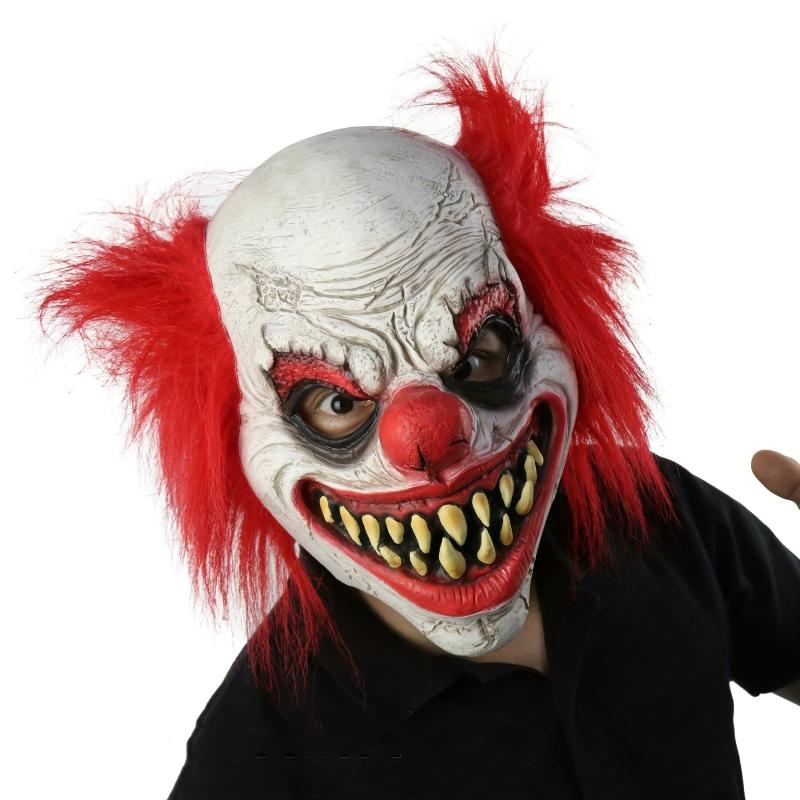 Men's Halloween Scary Clown Joker Mask Costume Party Latex Mask