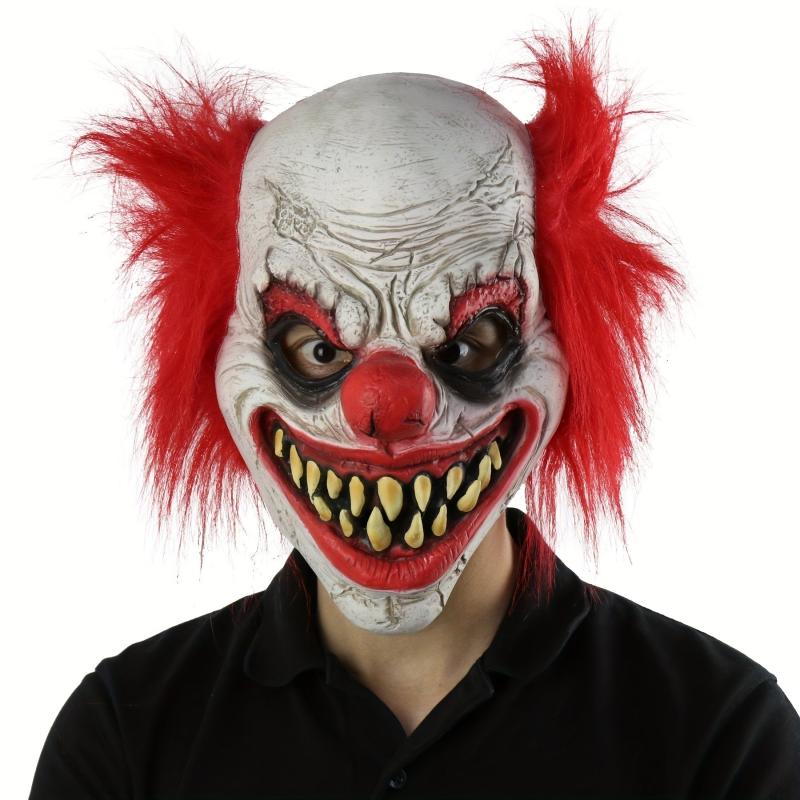 Men's Halloween Scary Clown Joker Mask Costume Party Latex Mask