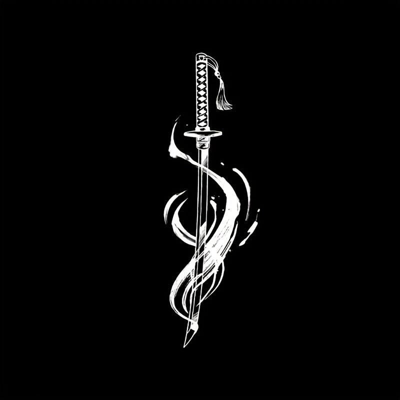 Waterproof Ink Katana Herbal Tattoo Stickers