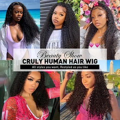 66 04cm 76 Long Small Curly Wig Natural Looking Fluffy Wig With Water Wave Bangs