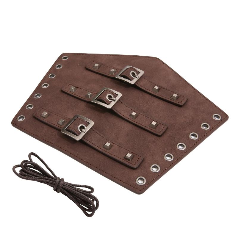Viking Arm Leather Wristband Medieval Arm Guards