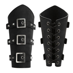 Viking Arm Leather Wristband Medieval Arm Guards