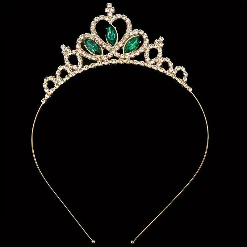 Princess Baroque Style Tiara Rhinestone Crown Hair Accessories