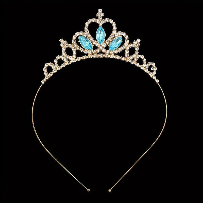 Princess Baroque Style Tiara Rhinestone Crown Hair Accessories