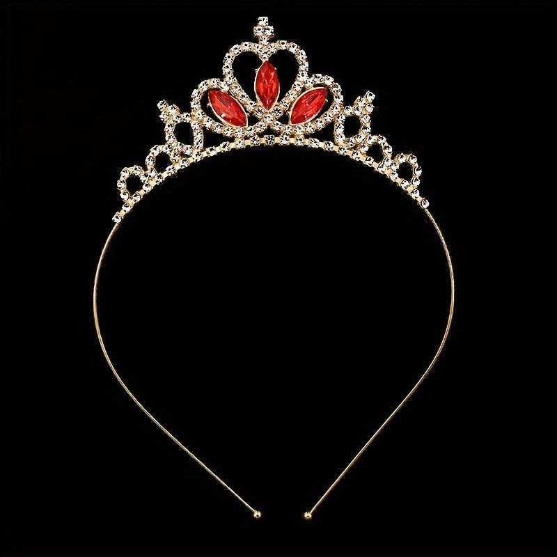 Princess Baroque Style Tiara Rhinestone Crown Hair Accessories