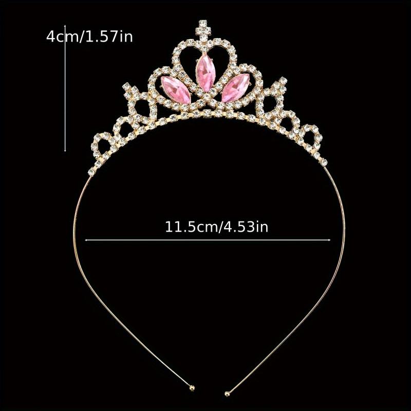 Princess Baroque Style Tiara Rhinestone Crown Hair Accessories