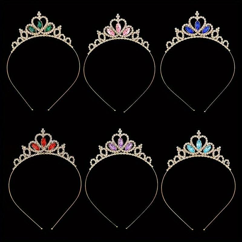 Princess Baroque Style Tiara Rhinestone Crown Hair Accessories