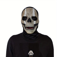 Men's Halloween Horror Full Face Mask Latex Full Head Cover COS Game