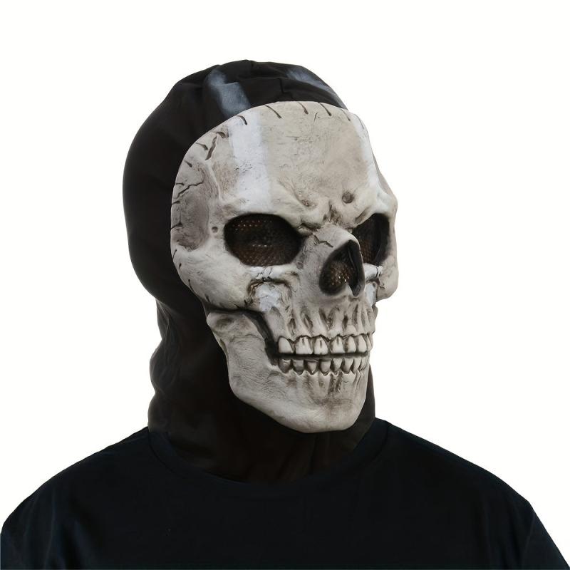 Men's Halloween Horror Full Face Mask Latex Full Head Cover COS Game