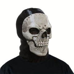 Men's Halloween Horror Full Face Mask Latex Full Head Cover COS Game