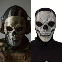 Men's Halloween Horror Full Face Mask Latex Full Head Cover COS Game