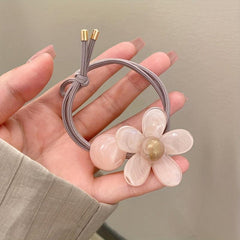 3Pcs Flower Elastic Hair Bands Women Hair Tie Scrunchies Headwear Accessories