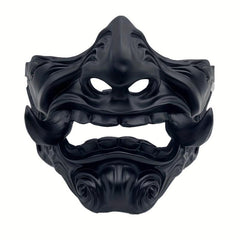 Men's Halloween Japanese Prajna Ghost Face Mask Horror Scary Masquerade Cosplay