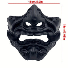 Men's Halloween Japanese Prajna Ghost Face Mask Horror Scary Masquerade Cosplay