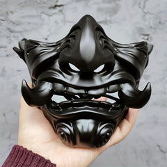 Men's Halloween Japanese Prajna Ghost Face Mask Horror Scary Masquerade Cosplay