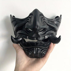 Men's Halloween Japanese Prajna Ghost Face Mask Horror Scary Masquerade Cosplay