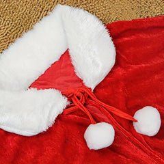 Christmas Small Cloak Cape Santa Claus Shawl Cosplay Costume Props