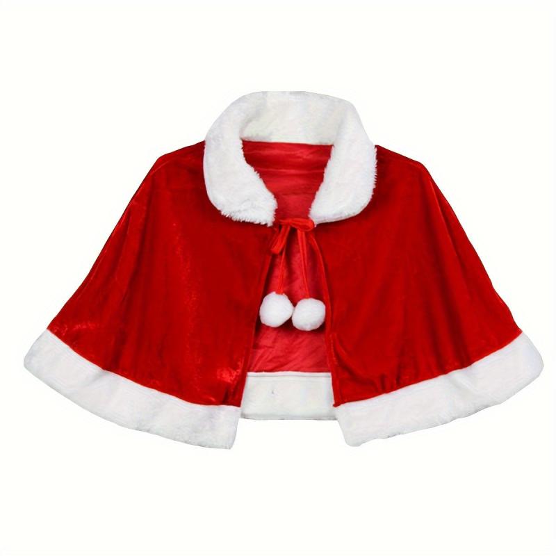 Christmas Small Cloak Cape Santa Claus Shawl Cosplay Costume Props