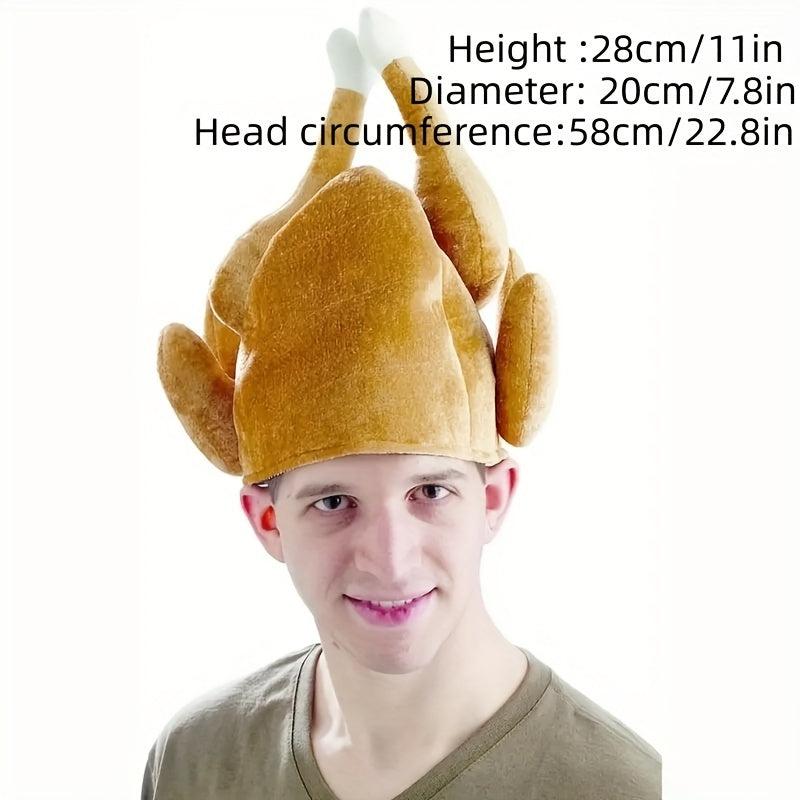 Men's Thanksgiving Turkey Hat Christmas Halloween Headwear Dance Party