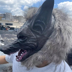 Men's Halloween Wolf Head Gloves Animal Mask Masquerade Funny Mask