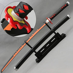 Samurai Unsharpened Sword Costume Prop for Halloween Anime Game Performance