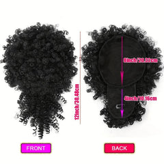 Afro Short Curly Hair With Bangs Bikini Synthetic Wig