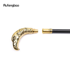 Golden Long Head Eagle Walking Stick Cosplay Cane Knob Crosier