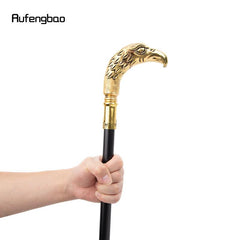 Golden Long Head Eagle Walking Stick Cosplay Cane Knob Crosier