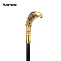 Golden Long Head Eagle Walking Stick Cosplay Cane Knob Crosier