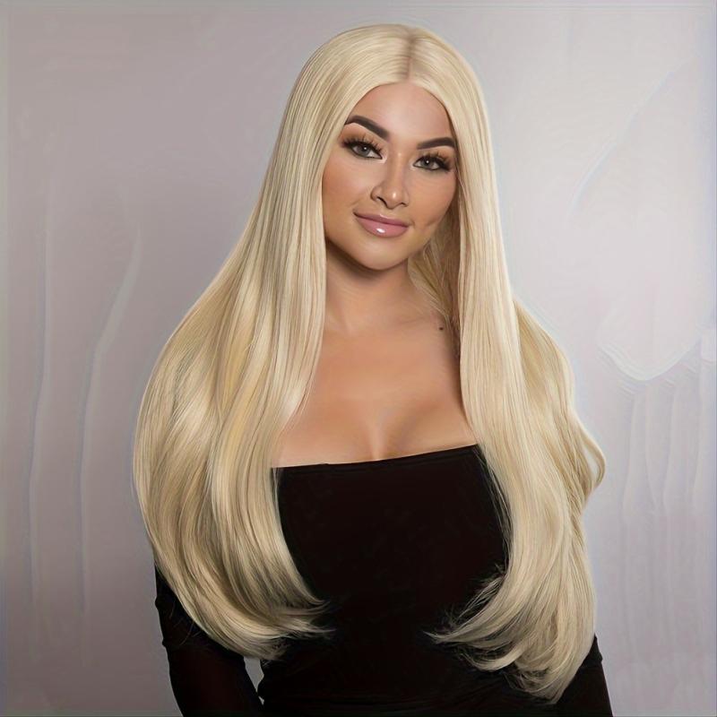 Long Straight Synthetic Wig Heat Resistant for Party Cosplay Costume