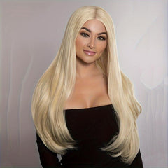 Long Straight Synthetic Wig Heat Resistant for Party Cosplay Costume