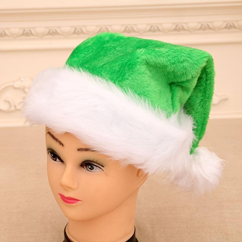 Santa Claus Hat Red Mask And Eyebrow Christmas Decorations For Parties