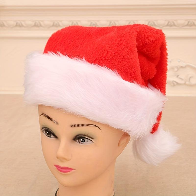 Santa Claus Hat Red Mask And Eyebrow Christmas Decorations For Parties