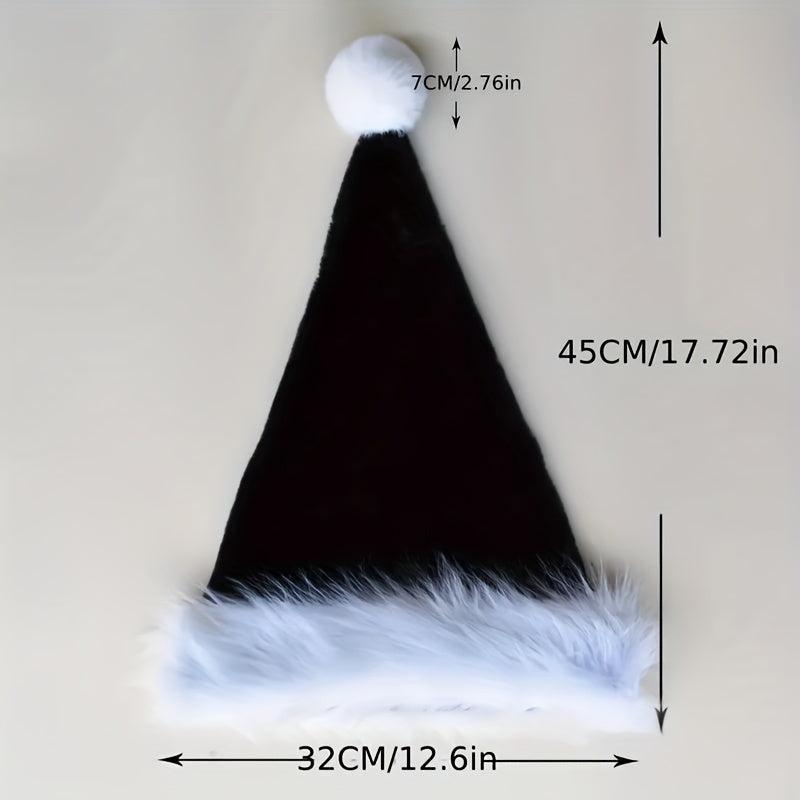 Santa Claus Hat Red Mask And Eyebrow Christmas Decorations For Parties