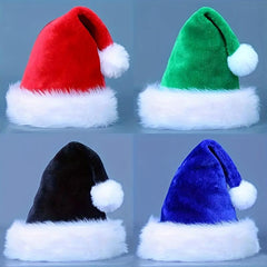 Santa Claus Hat Red Mask And Eyebrow Christmas Decorations For Parties