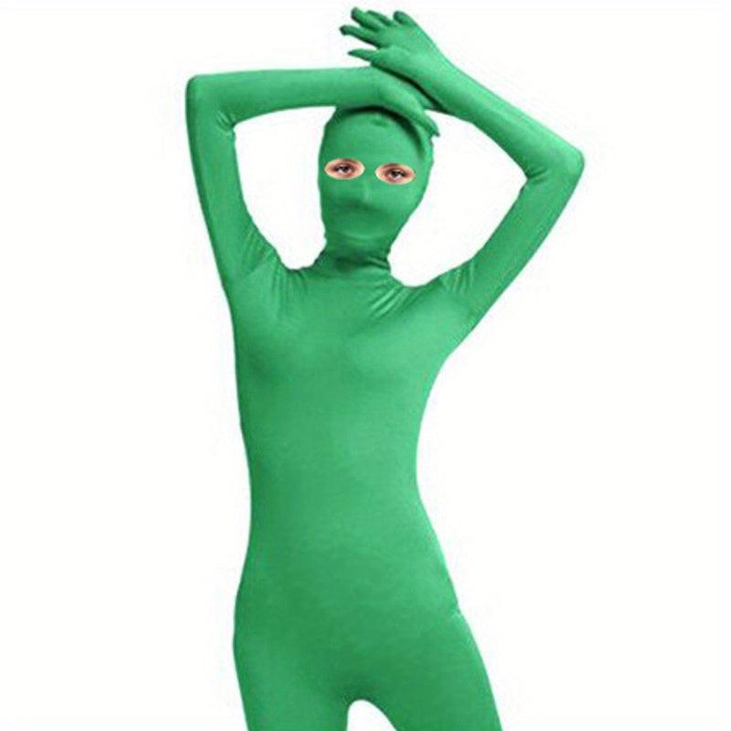 Spandex Zentai Costume Full Bodysuit Unisex Halloween Disappearing Man Body Suit