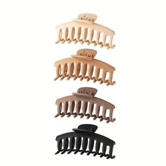 4pcs Set Solid Hair Claw for Girls Women Hair Accessories