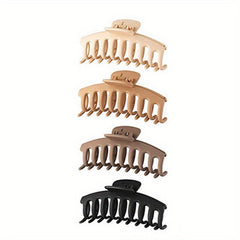 4pcs Set Solid Hair Claw for Girls Women Hair Accessories