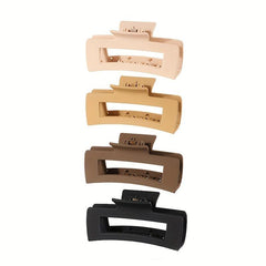 4pcs Set Solid Hair Claw for Girls Women Hair Accessories