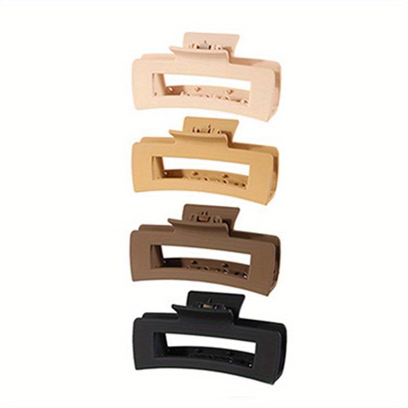4pcs Set Solid Hair Claw for Girls Women Hair Accessories