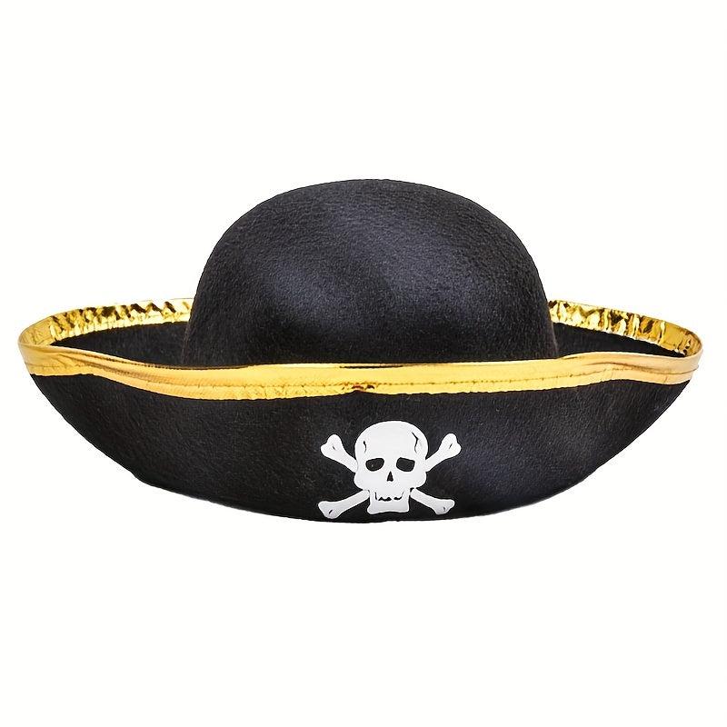 3pcs Set Pirate Costume Accessories Hat Hook Eye Mask Halloween Party