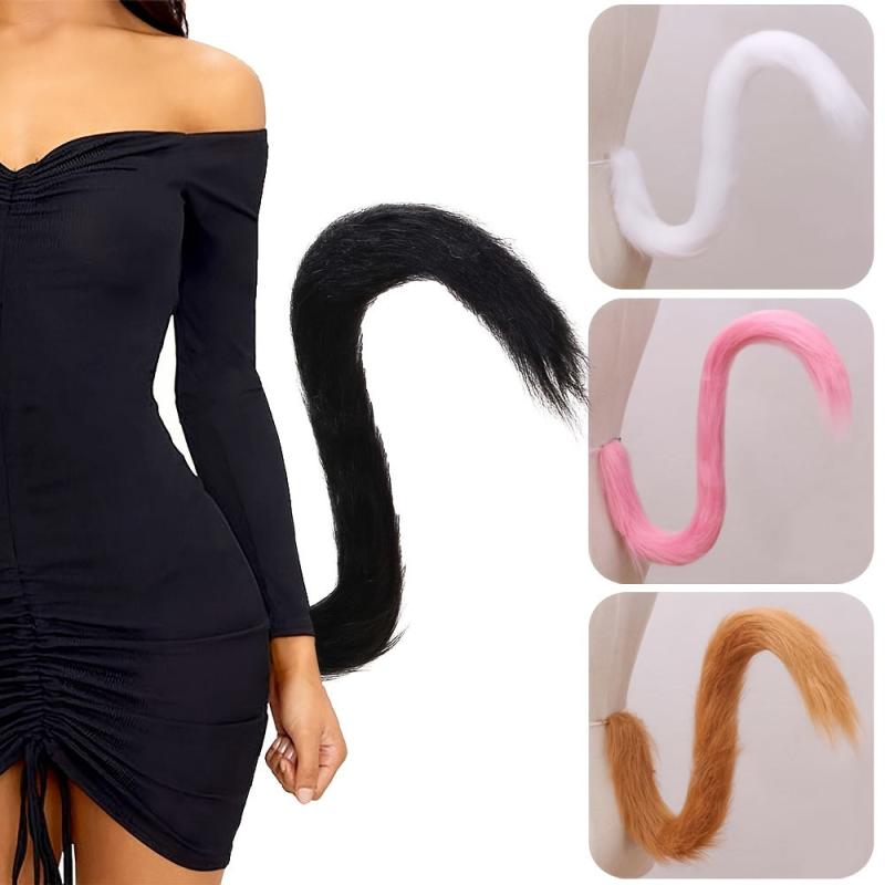 Lolita Style Cat Tail Plush Cosplay Costume Accessory Gift